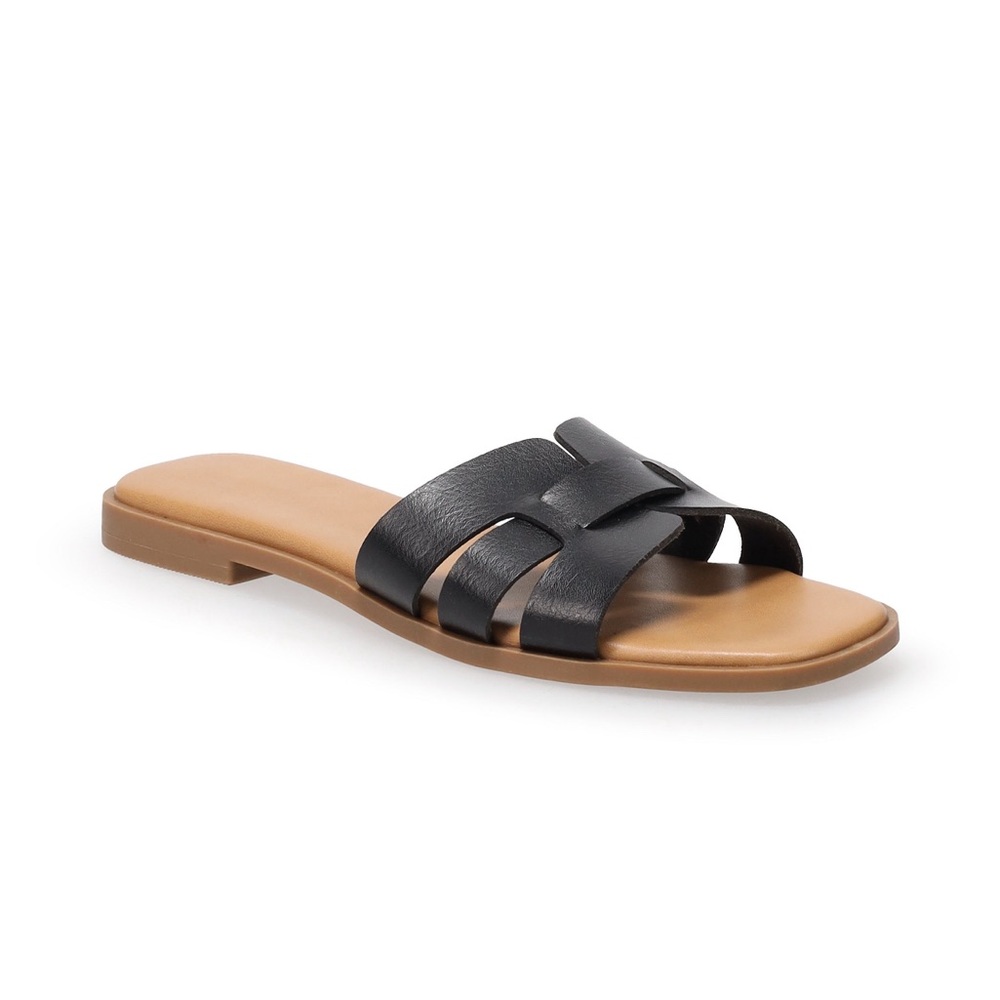 Like new. Sonoma Goods For Life® Rivka women's sandals. Black, Size 8. - Picture 5 of 13